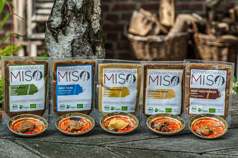 Cinq sortes de miso de la Forêt-Noire / © Photo : Georg Berg