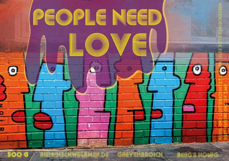 Étiquette de miel Peopleneedlove500