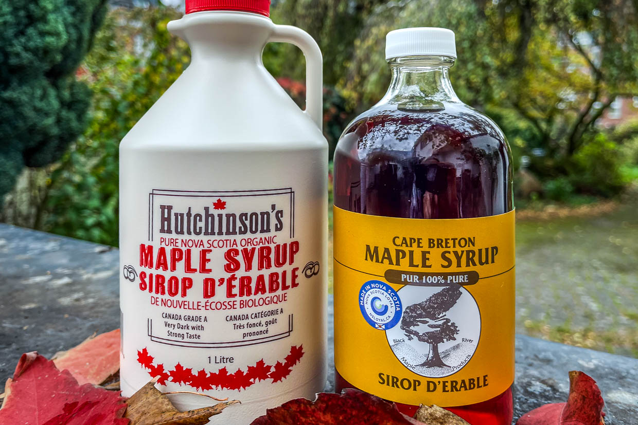 Ahornsirup made in Nova Scotia. Unsere persönliche Reserve für zuhause